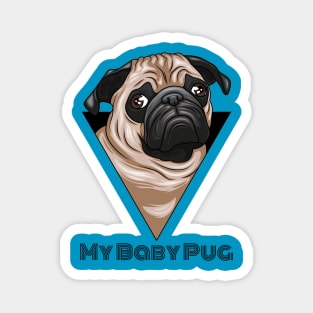 Cute Pug Magnet