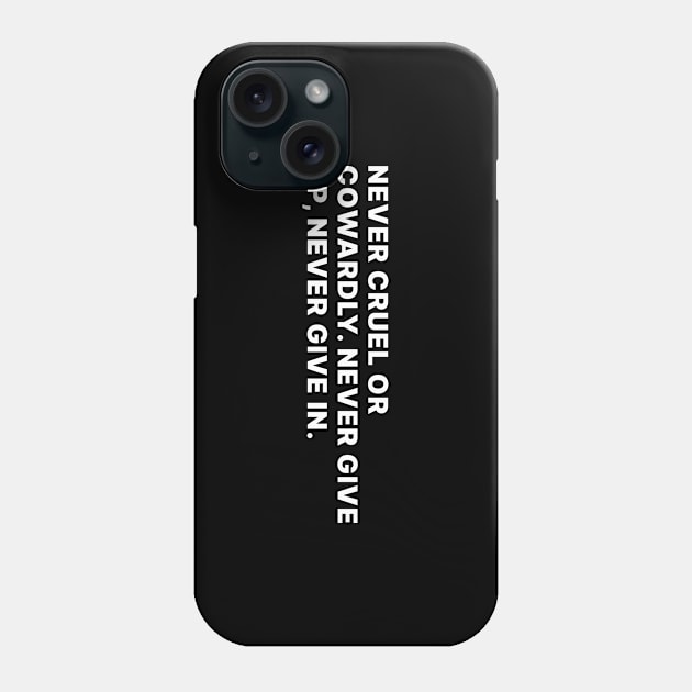 Doctor Who Quote Phone Case by WeirdStuff