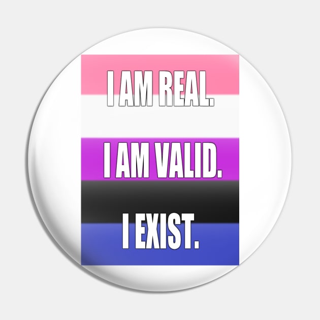 Gender Fluid Pride: I am... Pin by The Curio Art Shop