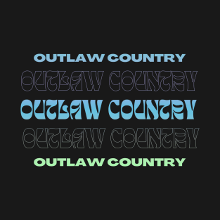 Outlaw Country // Typography Fan Art Design T-Shirt