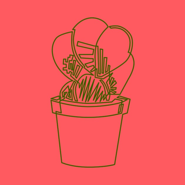 Single Line Succulent by emaeart