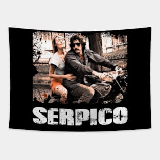 Serpicos Stash Exclusive Movie-Inspired Tees, Perfect for Fans of Undercover Intrigue Tapestry