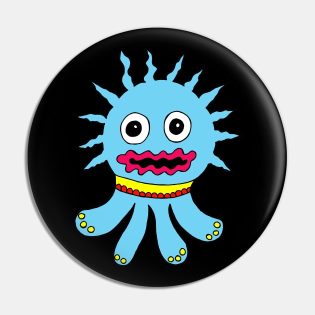 Little Octopi Monster Pin by coloringiship