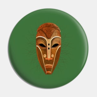 Tribal Mask Pin