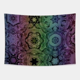 Rainbow Tie Dye Snowflake Christmas Tapestry