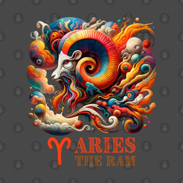 Aries The Ram Zodiac Sign by 2HivelysArt