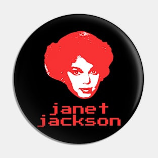 Janet jackson ||| 70s retro Pin