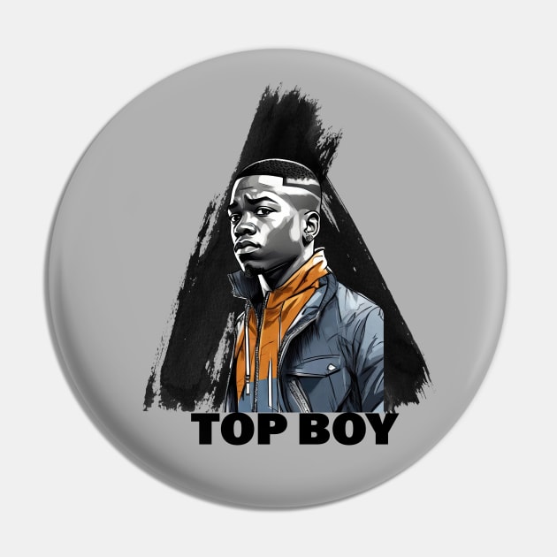 Top Boy - Netflix show Fan Art Pin by Buff Geeks Art