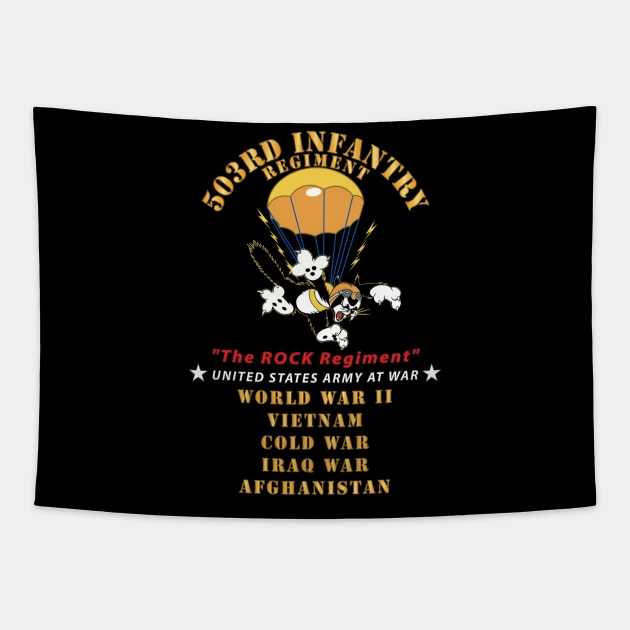 503rd Parachute Infantry Regiment - The Rock Regiment - Wars V1 X 300 Tapestry by twix123844
