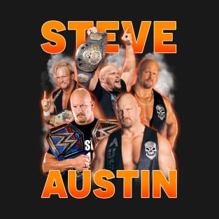 VINTAGE BOOTLEG STEVE AUSTIN 90S STYLE T-Shirt