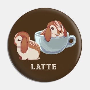 latte bunnies Pin