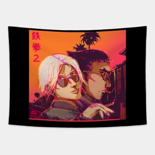 Tekken 2 Vaporwave Tapestry