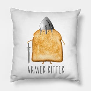 Toast poor knight Pillow