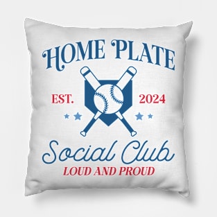 Home Plate Social Club, Midday, Softball Mom, Softball Dad, Softball Game Day, Softball Grandma, Softball Family Pillow