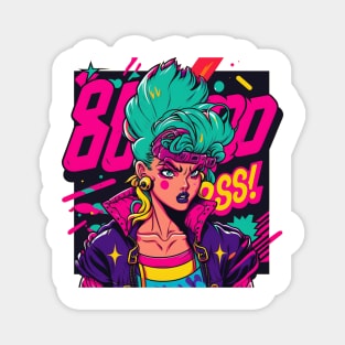 Woman Gangster Pop Art Magnet