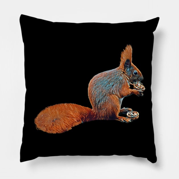 Squirrel - Woodland Themed Kids Room, Funny Gifts For Forester, Cute Animals Pillow by Shirtsmania