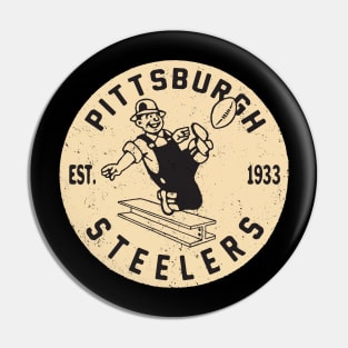 Vintage Pittsburgh Steelers 2 by Buck Tee Pin