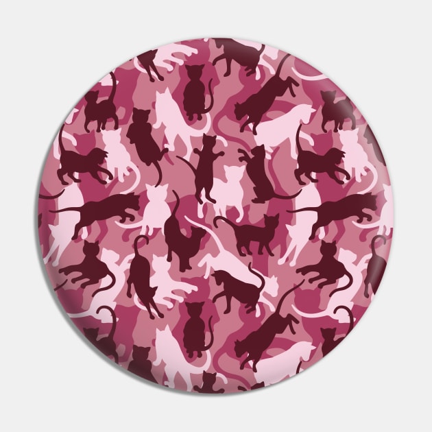 Cats Pink Camouflage Pin by sifis