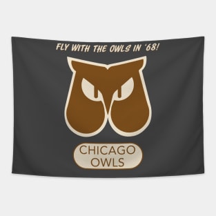 Vintage Chicago Owls Football Tapestry