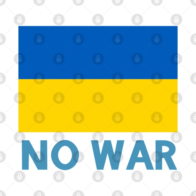 No war Ukraine flag by ARRIGO