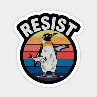 funny-penguin-resist-retro-design Magnet