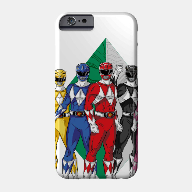 Mighty Morphin Power Rangers Power Rangers Phone Case Teepublic