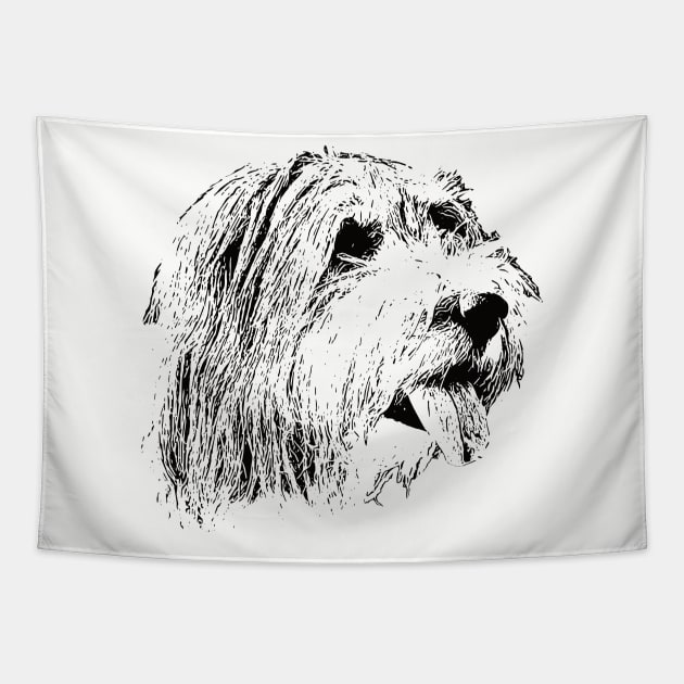 Bearded Collie gift for Collie Owners Tapestry by DoggyStyles