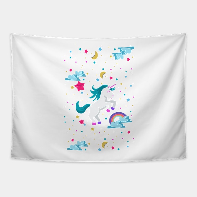 Unicorn Tapestry by GalartCreations