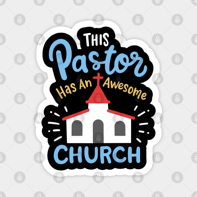 Funny Pastor, Pastor, New Church Magnet by maxdax