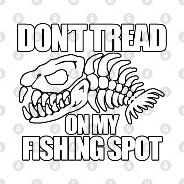 Dont Tread on my Fishing Spot | Boney Fish by  The best hard hat stickers 