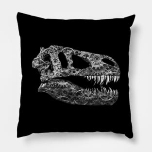 Dinosaur in Steampunk Design Pillow