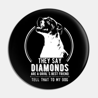 American Bulldog funny gift Shirt Pin