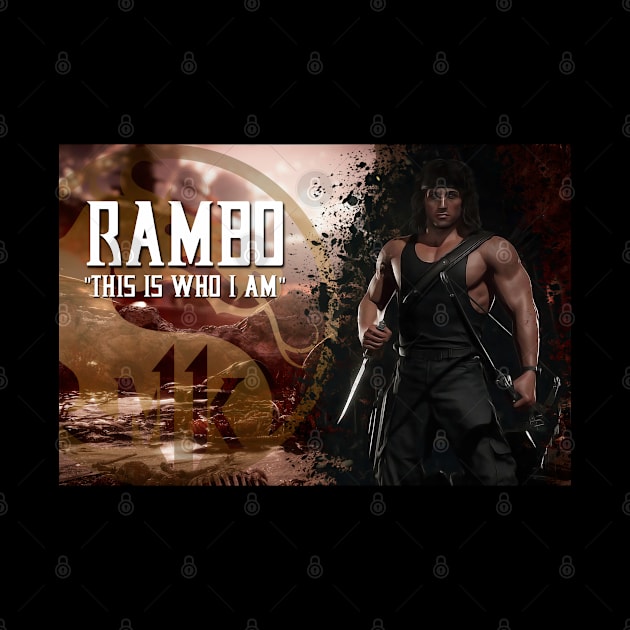 Rambo from Mortal Kombat 11 Art Print - 127212204 by Semenov