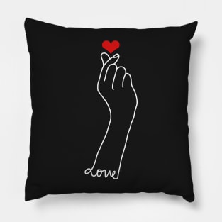 Kpop Finger Heart Pillow