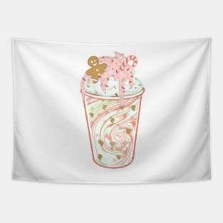 christmas gingerbread peppermint shake Tapestry