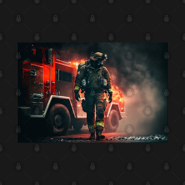 Firetruck on fire by SmartPics