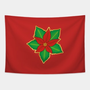 Christmas Poinsettia Tapestry