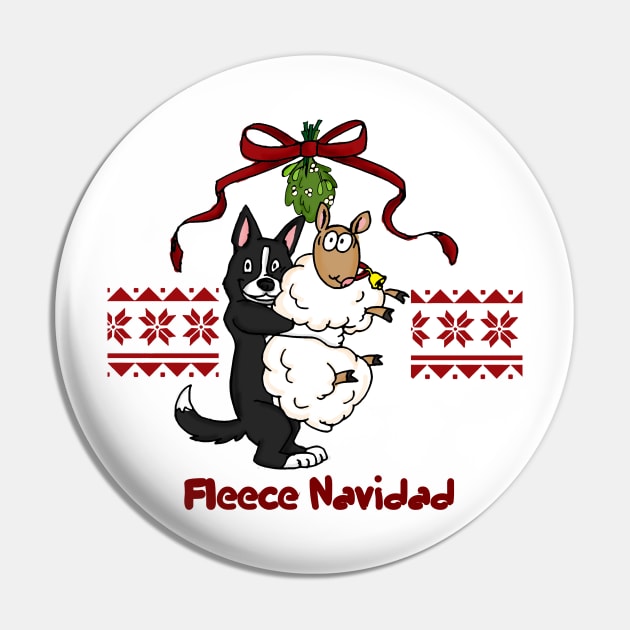 Fleece Navidad Pin by Ahkneetah