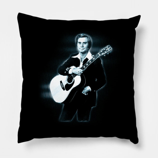 Retro Musician Jones Women Men Pillow by WillyPierrot