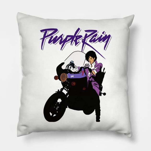 Purple rainn Pillow by High Priestess