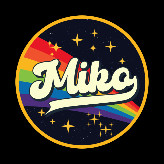 Miko // Rainbow In Space Vintage Style by LMW Art