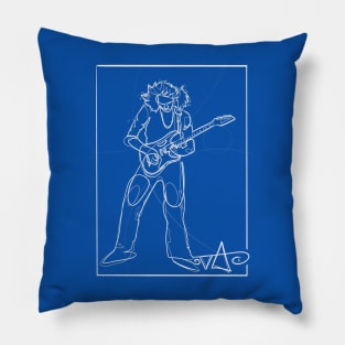 Steve Vai lineart Pillow