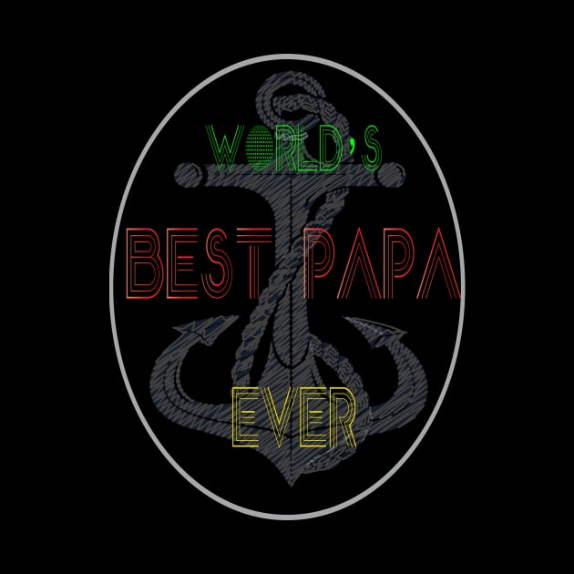 funny world's best papa ever, Funny white Fathers Day, husband by Wa-DeSiGn-DZ