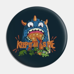 capitalism monster Pin