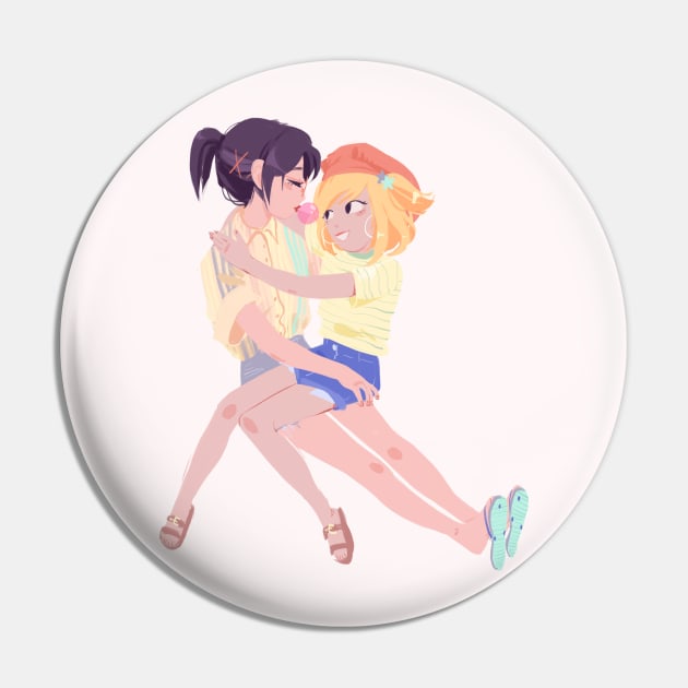 Kiyoko and Yachi Pin by marxandria