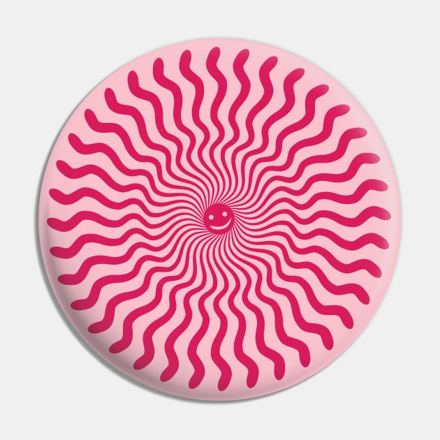 Sun ray with a smile, in pink. Pin by Smallpine