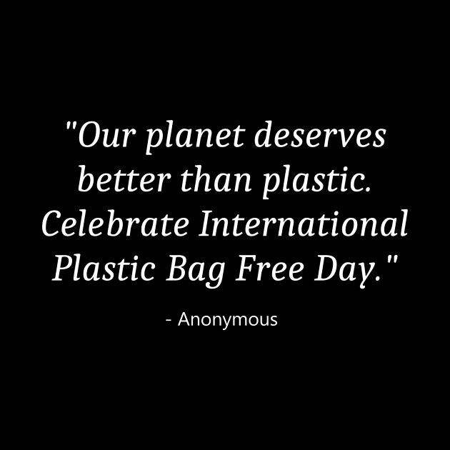 Plastic Bag Free Day by Fandie