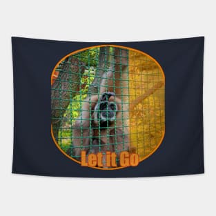 Caged animals Freedom Monkey Tapestry