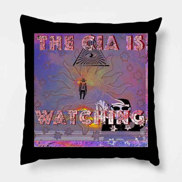 The CIA is Watching Pillow by psanchez