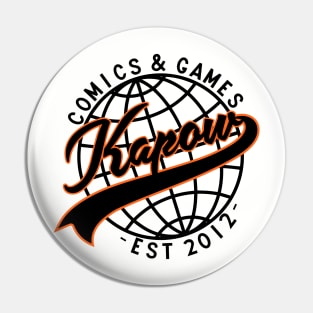 Kapow Baseball Orange Pin